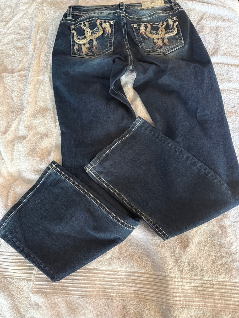 Miss Me Dark Blue Bootcut Jeans - Picture 2 of 4